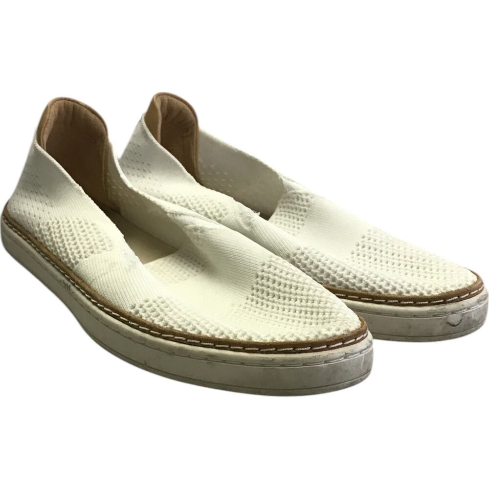 UGG Womens 8M White Sammy Slip On Hyper Weave Comfort Casual Sneakers Shoes